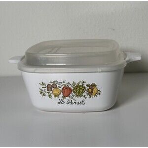 Corning Ware Spice of Life Le Persil Petite Pan 700ML P-43-B w/ Refrigerator Lid